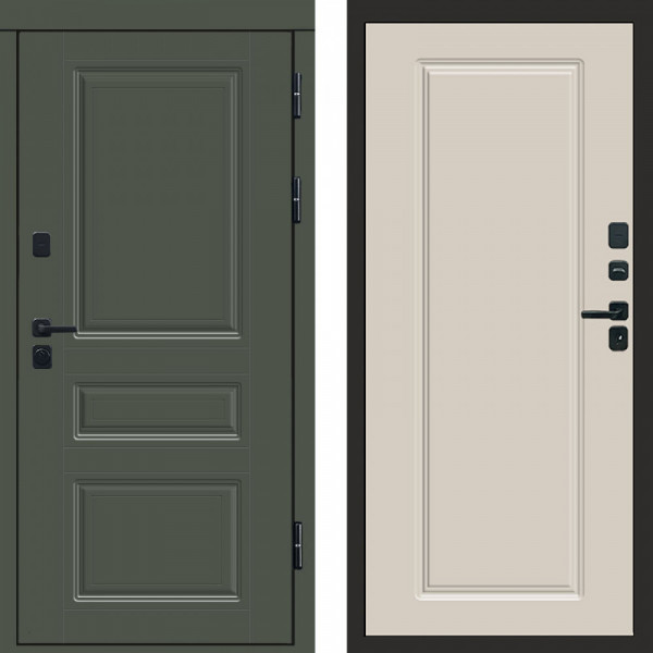 Входная дверь Termo-Door Премиум Орегон Грин - Гранд Слоновая кость