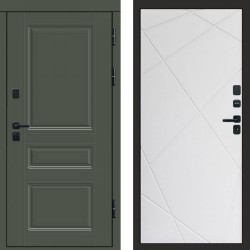 Входная дверь Termo-Door Премиум Орегон Грин - Лучи белый
