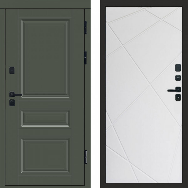 Входная дверь Termo-Door Премиум Орегон Грин - Лучи белый