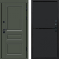 Входная дверь Termo-Door Премиум Орегон Грин - Нео Black