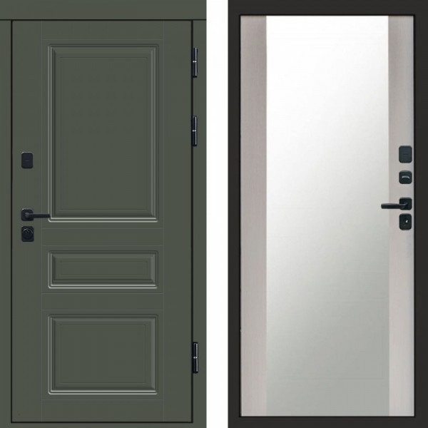 Входная дверь Termo-Door Премиум Орегон Грин - Зеркало лиственница