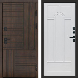 Входная дверь Termo-Door Премиум Веста Дуб - Арка белое дерево