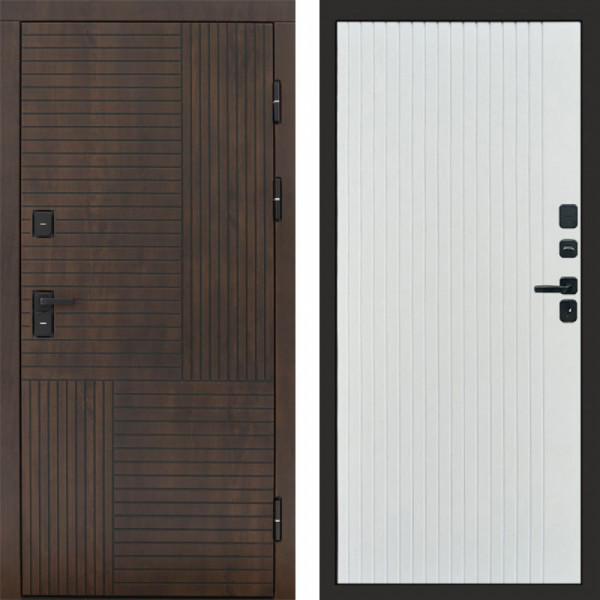 Входная дверь Termo-Door Премиум Веста Дуб - Flat Белый софт