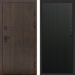 Входная дверь Termo-Door Премиум Веста Дуб - Flat Черный кварц