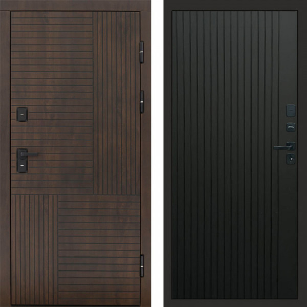 Входная дверь Termo-Door Премиум Веста Дуб - Flat Черный кварц