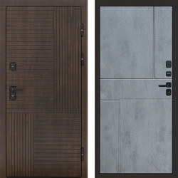 Входная дверь Termo-Door Премиум Веста Дуб - Горизонт бетон темный