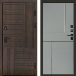 Входная дверь Termo-Door Премиум Веста Дуб - Горизонт Grey софт