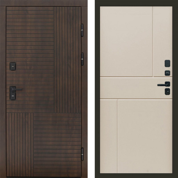 Входная дверь Termo-Door Премиум Веста Дуб - Горизонт Слоновая кость