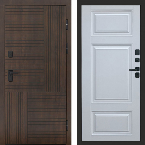 Входная дверь Termo-Door Премиум Веста Дуб - Лион Белый софт