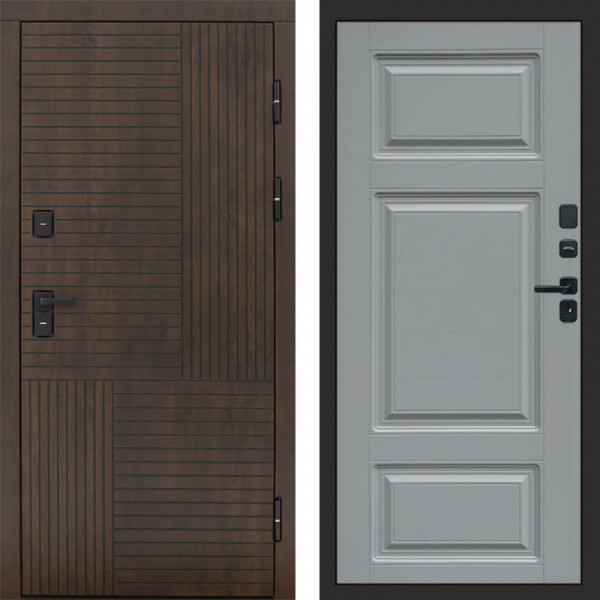 Входная дверь Termo-Door Премиум Веста Дуб - Лион Grey софт