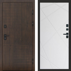 Входная дверь Termo-Door Премиум Веста Дуб - Лучи белый