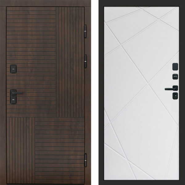 Входная дверь Termo-Door Премиум Веста Дуб - Лучи белый