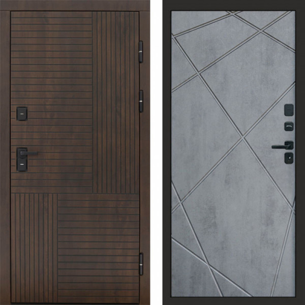 Входная дверь Termo-Door Премиум Веста Дуб - Лучи бетон темный