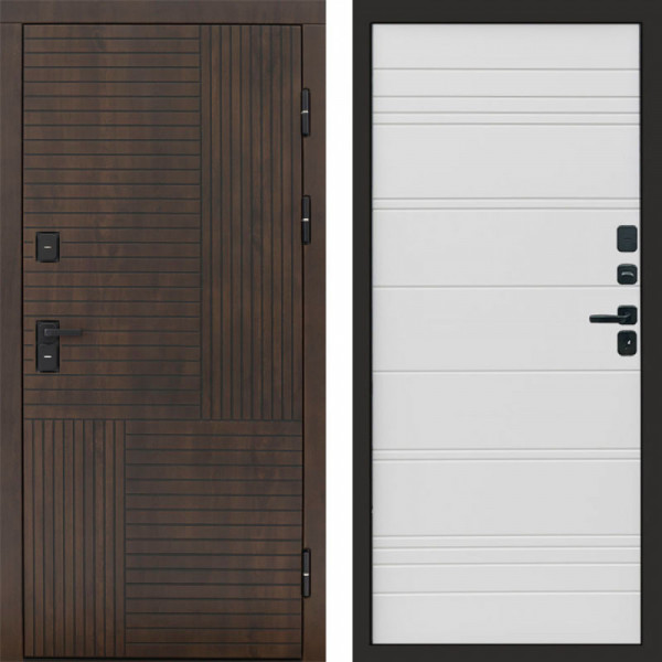 Входная дверь Termo-Door Премиум Веста Дуб - Лучи White line