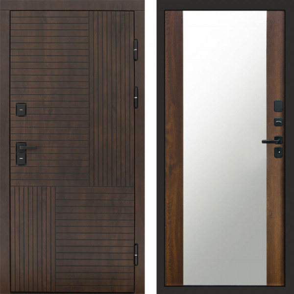 Входная дверь Termo-Door Премиум Веста Дуб - Зеркало дуб