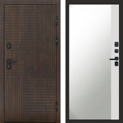 Входная дверь Termo-Door Премиум Веста Дуб - Зеркало Фацет Белый софт