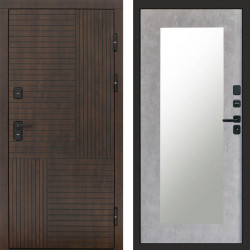 Входная дверь Termo-Door Премиум Веста Дуб - Зеркало Триумф бетон светлый