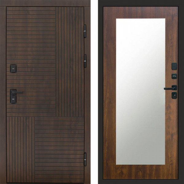 Входная дверь Termo-Door Премиум Веста Дуб - Зеркало Триумф дуб