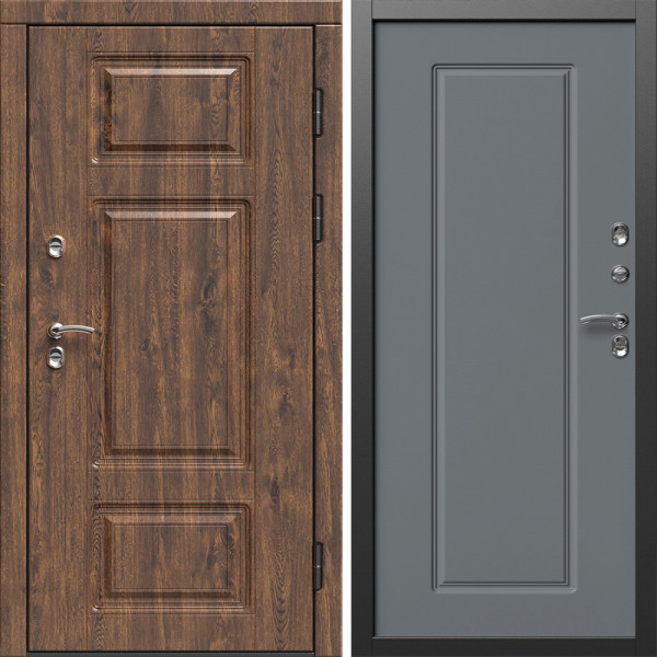 Входная дверь Termo-Door Премиум Винорит Дуб - Гранд Grey софт