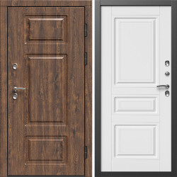 Входная дверь Termo-Door Премиум Винорит Дуб - Классика белый матовый