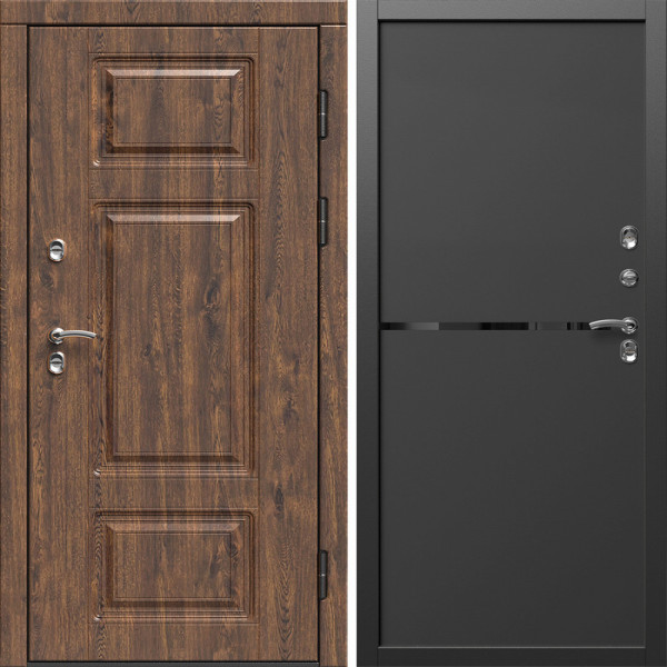 Входная дверь Termo-Door Премиум Винорит Дуб - Нео Black