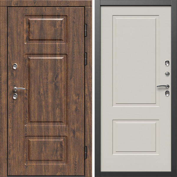 Входная дверь Termo-Door Премиум Винорит Дуб - Нео Классика Слоновая Кость