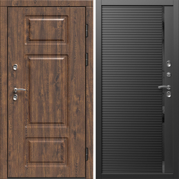 Входная дверь Termo-Door Премиум Винорит Дуб - Порте black