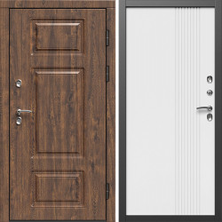 Входная дверь Termo-Door Премиум Винорит Дуб - Страйп Белый Софт