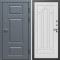 Входная дверь Termo-Door Премиум Винорит Grey - Арка белое дерево