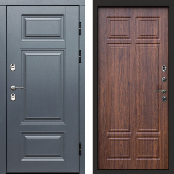 Входная дверь Termo-Door Премиум Винорит Grey - Без серии Орех премиум