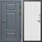 Входная дверь Termo-Door Премиум Винорит Grey - Флэт Белый софт