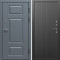 Входная дверь Termo-Door Премиум Винорит Grey - Флэт Черный кварц
