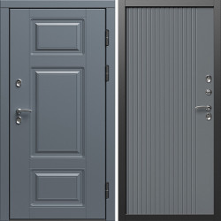 Входная дверь Termo-Door Премиум Винорит Grey - Флэт Grey софт