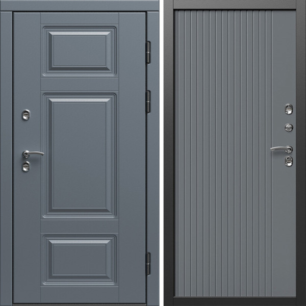 Входная дверь Termo-Door Премиум Винорит Grey - Флэт Grey софт