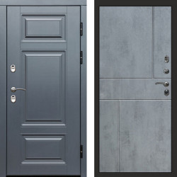 Входная дверь Termo-Door Премиум Винорит Grey - Горизонт бетон темный