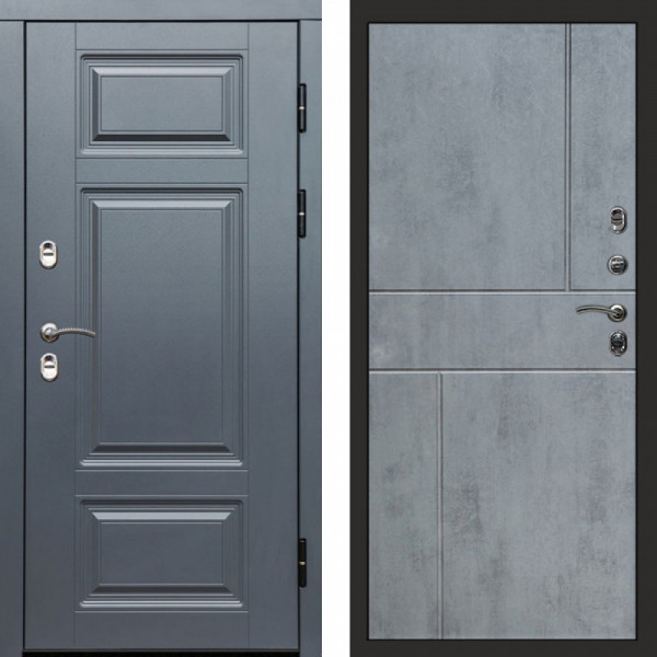 Входная дверь Termo-Door Премиум Винорит Grey - Горизонт бетон темный