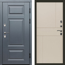 Входная дверь Termo-Door Премиум Винорит Grey - Горизонт Слоновая кость