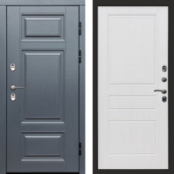 Входная дверь Termo-Door Премиум Винорит Grey - Классика белое дерево