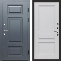 Входная дверь Termo-Door Премиум Винорит Grey - Классика белый матовый