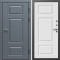 Входная дверь Termo-Door Премиум Винорит Grey - Лион Белый софт