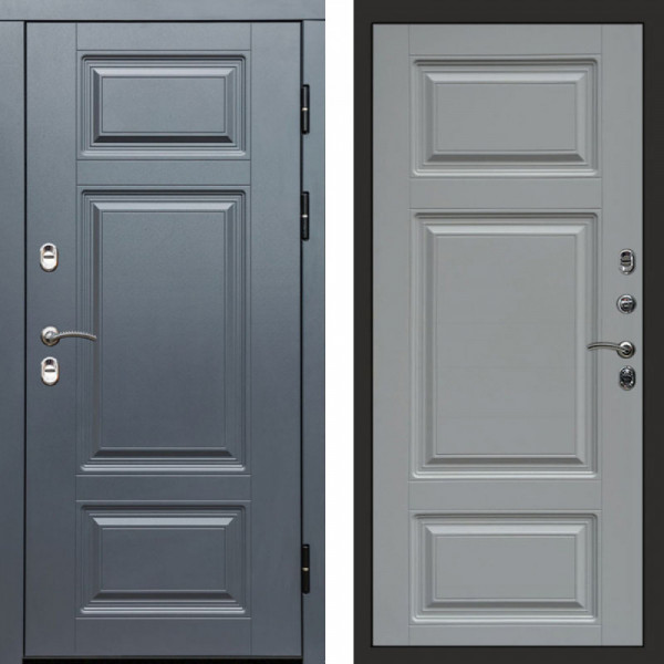 Входная дверь Termo-Door Премиум Винорит Grey - Лион Grey софт