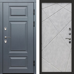 Входная дверь Termo-Door Премиум Винорит Grey - Лучи бетон светлый
