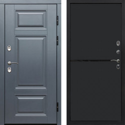 Входная дверь Termo-Door Премиум Винорит Grey - Нео Black