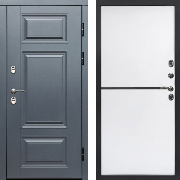 Входная дверь Termo-Door Премиум Винорит Grey - Нео White