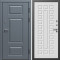Входная дверь Termo-Door Премиум Винорит Grey - Престиж белое дерево