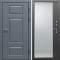 Входная дверь Termo-Door Премиум Винорит Grey - Зеркало Фацет Черный кварц+тонировка серая