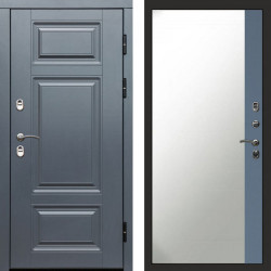 Входная дверь Termo-Door Премиум Винорит Grey - Зеркало Фацет Grey софт