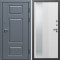 Входная дверь Termo-Door Премиум Винорит Grey - Зеркало Люмис Белый Софт