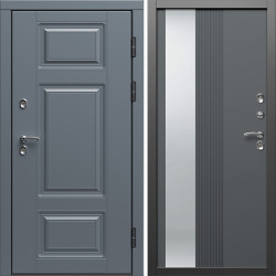 Входная дверь Termo-Door Премиум Винорит Grey - Зеркало Люмис Грей Софт