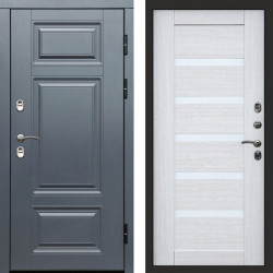 Входная дверь Termo-Door Премиум Винорит Grey - Зеркало Триумф Царга лиственница 4500 / 5500